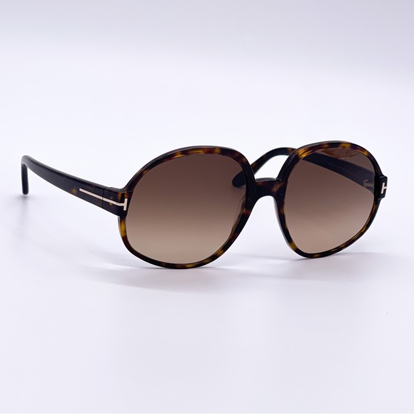 NEW TOM FORD OVERSIZED BROWN HAVANA WOMEN SUNGLASSES TOM FORD - Picture 4 of 7